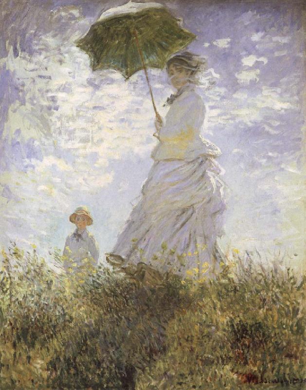 Claude Monet The Walk,Lady iwth Parasol Germany oil painting art
